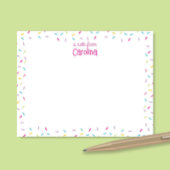 Sprinkles Cute Hot Pink Girly Stationery Note Card Notitiekaartje