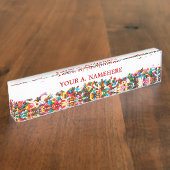 Sprinkles Desk Naambordje (Zijkant)