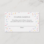 Sprinkles Diaper Raffle Enclosure Kaart (Voorkant)