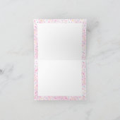 Sprinkles Donut 1st Birthday Girl Folded Bedankkaart (Binnen)