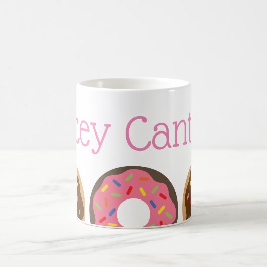 Sprinkles Donut Aangepaste Gepersonaliseerde Mok (Center)