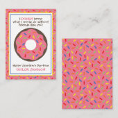Sprinkles Donut Valentijnse klaslokaalkaarten Notitiekaartje (Voorkant / Achterkant)