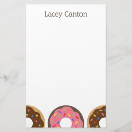 Sprinkles Donuts aangepaste gepersonaliseerde brie Briefpapier