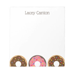 Sprinkles Donuts Aangepaste persoonlijke laptop Notitieblok
