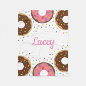 Sprinkles Donuts gepersonaliseerde fleece deken (Voorkant)