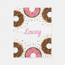 Sprinkles Donuts gepersonaliseerde fleece deken