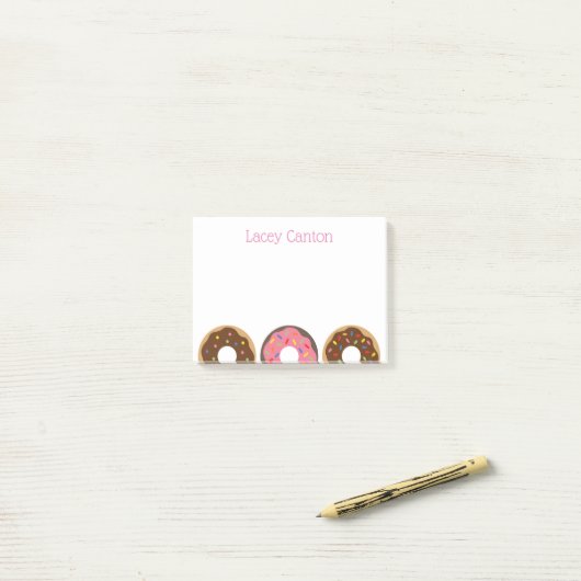 Sprinkles Donuts Gepersonaliseerde Post-it Notitie Post-it® Notes (Op bureau)