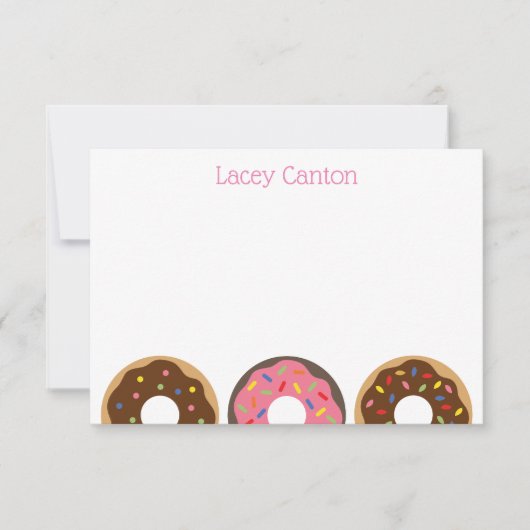 Sprinkles Donuts persoonlijke notitiekaarten (Voorkant)