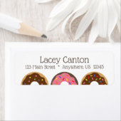 Sprinkles Donuts retourneert adreslabels Etiket (Insitu)