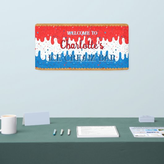 Sprinkles en America Ice Cream Spandoek (Beurs)