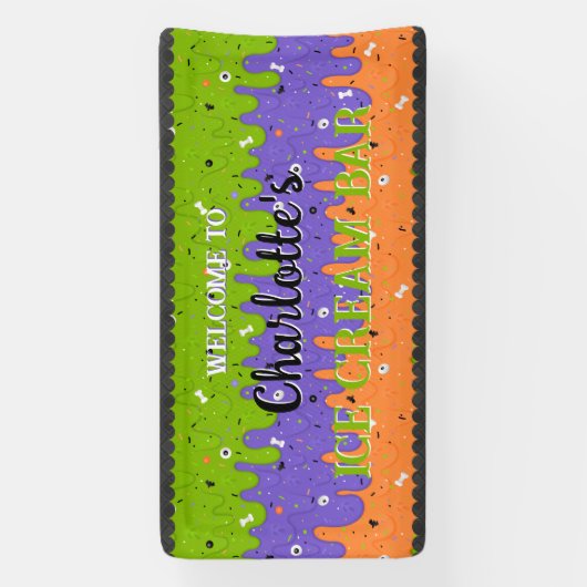 Sprinkles en Halloween Ice Cream Spandoek (Verticaal)