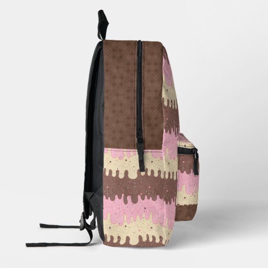 Sprinkles en Neapolitan Ice Cream Bedrukte Rugzak (Links)