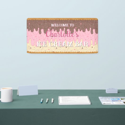 Sprinkles en Neapolitan Ice Cream Spandoek (Beurs)