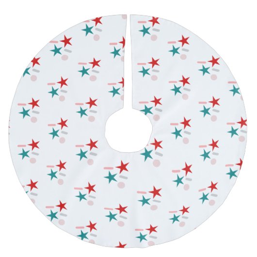 Sprinkles en sterren Vierde juli Patriottisch Kerstboom Rok (Voorkant)