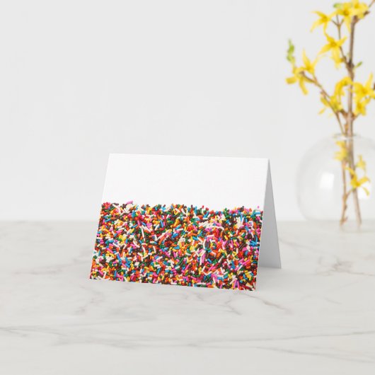 Sprinkles-Filled Cards Kaart (Gele Bloem)