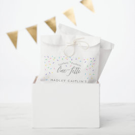 Sprinkles First Birthday Invitation, Cute confetti Bedankzakje
