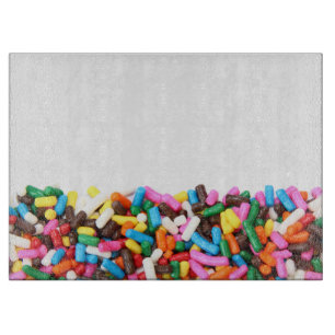 Sprinkles Glass Cutting Board Snijplank