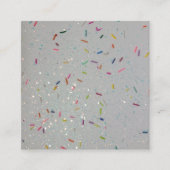 Sprinkles & Glitter Vierkante Visitekaartje (Voorkant)