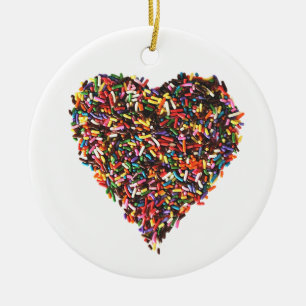 Sprinkles Heart Ornament
