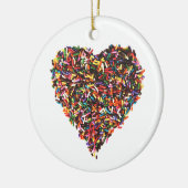 Sprinkles Heart Ornament (Links)