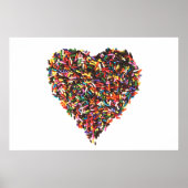 Sprinkles Heart Poster (Voorkant)