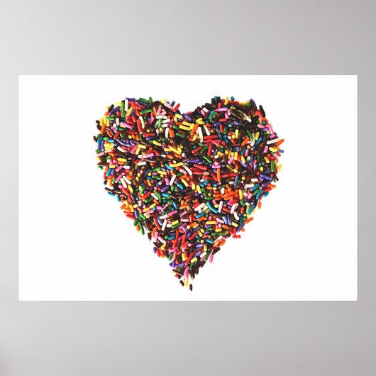 Sprinkles Heart Poster (Voorkant)