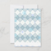 Sprinkles Hot Cocoa Winter Snowflakes Baby shower Bedankkaart (Achterkant)