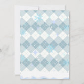 Sprinkles Hot Cocoa Winter Snowflakes Baby shower Kaart (Achterkant)