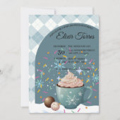 Sprinkles Hot Cocoa Winter Snowflakes Baby shower Kaart (Voorkant)