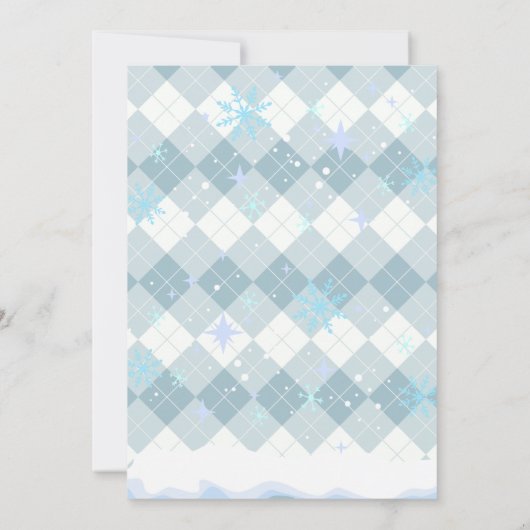 Sprinkles Hot Cocoa Winter Snowflakes Baby shower Kaart (Achterkant)