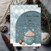 Sprinkles Hot Cocoa Winter Snowflakes Baby shower Kaart