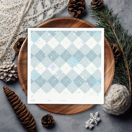 Sprinkles Hot Cocoa Winter Snowflakes Baby shower Servet