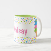 Sprinkles Ice Cream Cone Gepersonaliseerde Mok (Voorkant rechts)