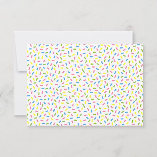 Sprinkles Ice Cream Cone Personated Note Cards Bedankkaart (Achterkant)