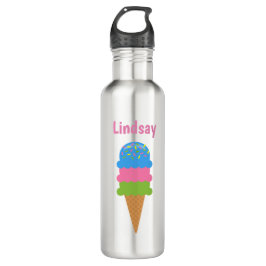 Sprinkles Ice Cream Cone Personated Water Bottle Waterfles