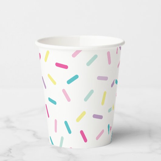 Sprinkles Ijs en Cake Verjaardag Papieren Bekers (Links)