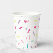 Sprinkles Ijs en Cake Verjaardag Papieren Bekers (Rechts)
