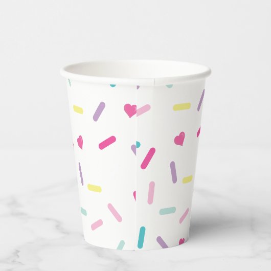 Sprinkles Ijs en Cake Verjaardag Papieren Bekers (Rechts)
