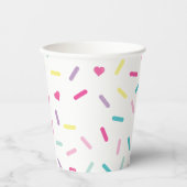 Sprinkles Ijs en Cake Verjaardag Papieren Bekers (Voorkant)
