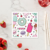 Sprinkles Ijs en Cake Verjaardag Servet (Insitu)