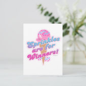 Sprinkles is voor winnaars briefkaart (Staand voorkant)