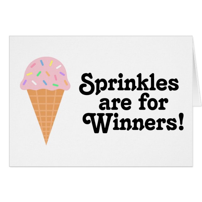 Sprinkles is voor winnaars, Champ. (Voorkant Horizontaal)