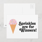 Sprinkles is voor winnaars, Champ. Briefkaart (Voorkant / Achterkant)