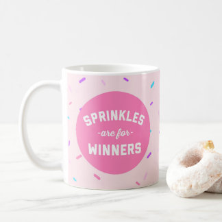 Sprinkles is voor winnaars grappige prijsopgave koffiemok