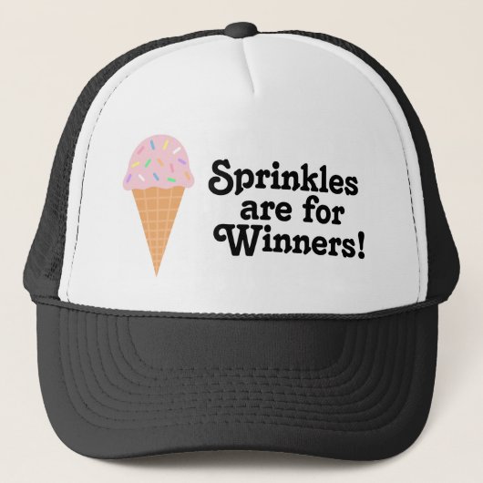 Sprinkles is voor winnaars, kampioen! trucker pet (Voorkant)