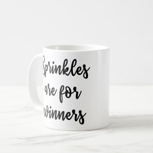 Sprinkles is voor winnaars Mok (Voorkant links)