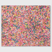 Sprinkles Jimmies Fun Food Wrapping Paper Cadeaupapier (Vlak)