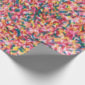 Sprinkles Jimmies Fun Food Wrapping Paper Cadeaupapier (Hoek)