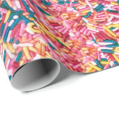 Sprinkles Jimmies Fun Food Wrapping Paper Cadeaupapier (Rol Hoek)