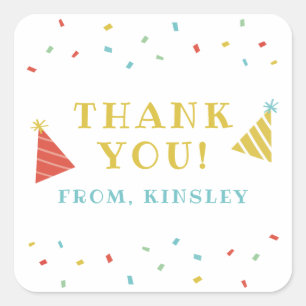 Sprinkles kinderen verjaardagsfeestje voor sticker